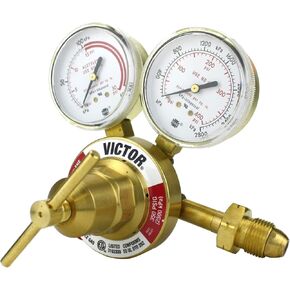 VICTOR Heavy Duty Acetylene Model: 350-15-510 - Delivery Rate: 2-15 psi - CGA-510 - Full Brass - Genuine Victor