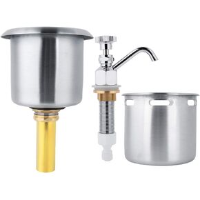 Dipper Well Faucet, Coffee Shop Accessory, Durable for Washing Ice Cream Spoon Coffee Utensils Washing Coffee Spoon