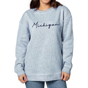 Chicka-d Women's Standard Warm Up Crew Sweatshirt, Ink