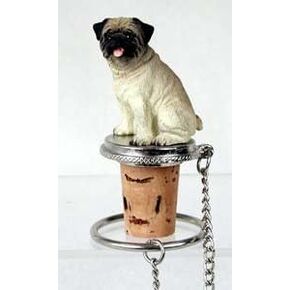 Pug Bottle Stopper (Fawn)