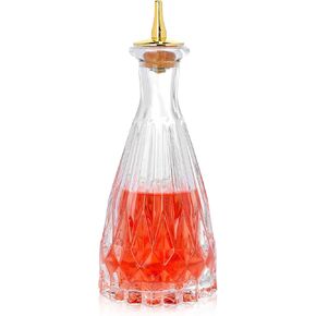 SuproBarware Bitter Bottle - Glass Bitter Bottle with Dash Top, 5oz/150ml, Great for Bartender, Home Bar - KJP15 (5oz/150ml) (Tapered 5oz/150ml)