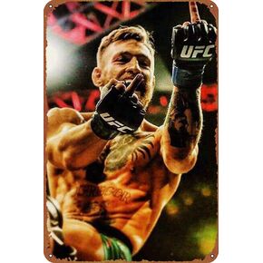 Conor McGregor Middle Finger Poster Metal Sign for Cafe Bar Pub Office Garage Home Wall Decor Gift Vintage Tin Sign 12 X 8 inch in Kuwait