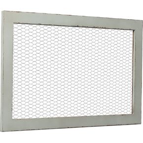 SOFE Farmhouse Memo Board Chicken Wire Frame, Black Large Bulletin Boards for Walls, Hanging Photo Display Board or Jewelry Organizer Wall Grid Panels, Decorative Vision Board for Desktop Office