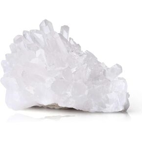 LAIDANLA Clear Quartz Crystal Natural Healing Crystals Stones Cluster Mineral Geode Gemstones for Reiki Energy Balance Calming Effects Wicca 80-100g