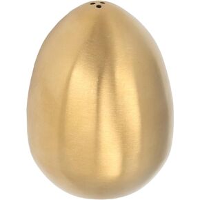 Spice Shaker, Stainless Steel Egg Shaped Spice Jar Pepper Shaker for Home and Kitchen Utensils(Gold)