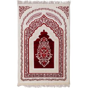 Memory Foam Area Rug & Runners (Prayer Rug) (RED)