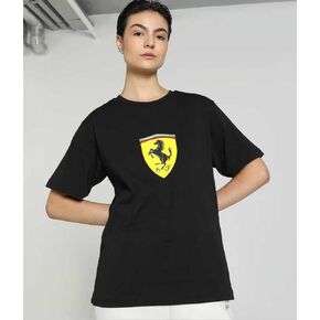 PUMA Women's Standard Ferrari Style Graphic Oversized Tee, Black