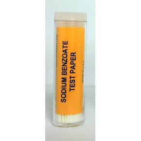 Eisco Labs Sodium Benzoate Paper Strips - Genetic Taste Testing (Vial of 100) - Model FSC1032 - Pack of 5