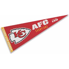 WinCraft Chiefs AFC Champions and Super Bowl 2023 LVII Bound Full Size Large Pennant