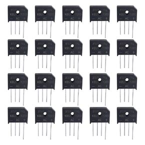 20x Bridge Rectifier Bridge Lead Diode KBU1010 1000V 10A Single Phases Diode Bridge Rectifier for Electronic Circuits Household Appliances