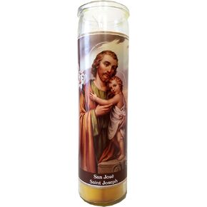 Staci19 Saint Joseph (San Jose) Yellow Devotional Candle