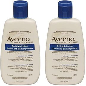 Aveeno Anti-Itch Concentrated Lotion with Calamine and Oat, Skin Protectant for Fast-Acting Itch Relief from Poison Ivy, Insect Bites, Chick Pox, and Allergic Itches, 4 fl. oz