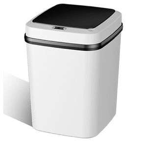 Trash Can with Lid, Automatic Touchless Garbage Can, 13 L Smart Touchless Motion Sensor Garbage Can for Bedroom, Bathroom, Office, Living Room
