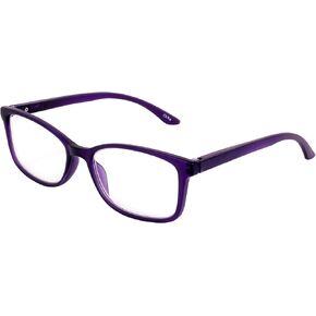 Birdz Eyewear BPA Free Readers Non Carcinogenic Reading Glasses Purple Frame Clear Lens 2.5 Magnification