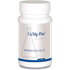 Biotics Research CaMg-Plus Calcium Magnesium Supplement with Parathyroid, Aids in Bone and Dental Health, Muscle Relaxation, Supports Cardiovascular Health, Thyroid Support 60 Tab