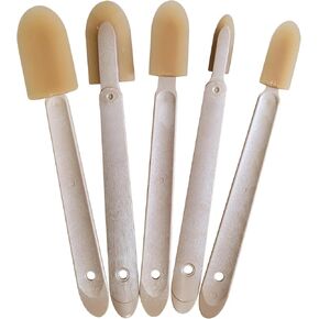JMIBASIC Silicone Caulk Finishing Tool - Assorted 5 Size Sets - Premium Smooth Rubber Spatula Finisher - Easy Caulking Tool - Grout sealer Applicator (ABS (Plastic))