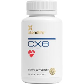 Xtendlife CX8 Heart Health Supplement - Heart Health Supplement with Vitamin K2, Sea Buckthorn, and Vitamin D- High-Potency Formula for Optimal Cardiovascular Support
