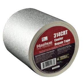 Nashua 314CRT Acrylic Cooler Repair Tape, 15 yds Length x 4" Width, Silver