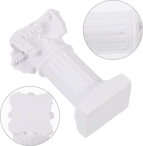 5 قطع بيضاء صغيرة من الراتنج أعمدة رومانية عمود يوناني تمثال قاعدة وصمة العار الديكور الراتنج الفني زخرفة المشهد المشهد الدعائم لحفل زفاف عيد الميلاد المشهد الصغير حوض السمك in Kuwait