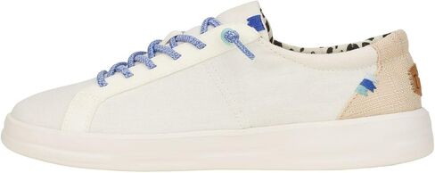Hey Dude Karina Boho Crochet White Size W5 | Women's Shoes | Women's Slip On Sneakers | Comfortable & Light-Weight in Saudi Arabia
