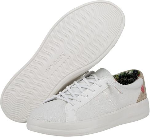 Hey Dude Karina Boho Crochet White Size W5 | Women's Shoes | Women's Slip On Sneakers | Comfortable & Light-Weight in Kuwait