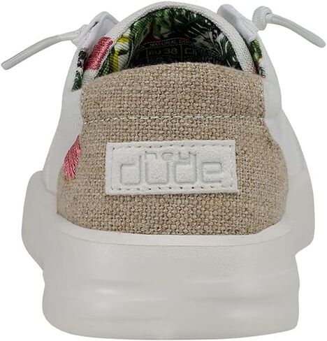 Hey Dude Karina Boho Crochet White Size W5 | Women's Shoes | Women's Slip On Sneakers | Comfortable & Light-Weight in Kuwait