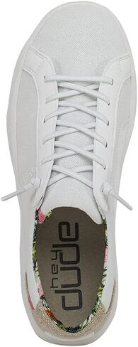 Hey Dude Karina Boho Crochet White Size W5 | Women's Shoes | Women's Slip On Sneakers | Comfortable & Light-Weight in Kuwait