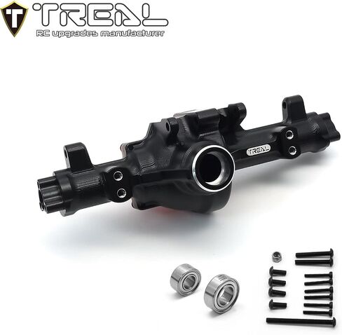TREAL Aluminum 7075 Rear Axle Housing CNC Billet Machined Upgrades for Redcat GEN9 and Ascent Crawler(Black) in Saudi Arabia