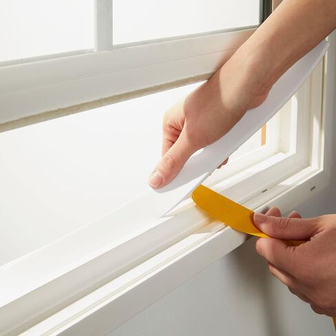 شريط تجريد الطقس ذاتي اللصق باللون الأبيض، بسمك 1/4 × 1/8 بوصة (50 قدمًا، 3 لفات) in Kuwait