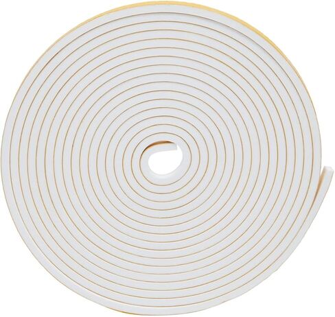 شريط تجريد الطقس ذاتي اللصق باللون الأبيض، بسمك 1/4 × 1/8 بوصة (50 قدمًا، 3 لفات) in Kuwait