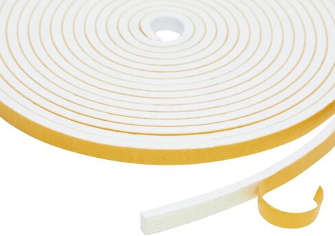 شريط تجريد الطقس ذاتي اللصق باللون الأبيض، بسمك 1/4 × 1/8 بوصة (50 قدمًا، 3 لفات) in Kuwait