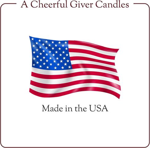 A Cheerful Giver - Honey Pear Cider Scented Glass Jar Candle (24 oz) with Lid & True to Life Fragrance Made in USA in Kuwait