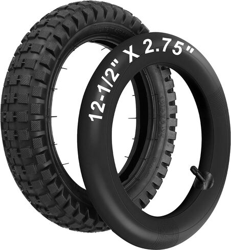 LotFancy 12.5x2.75 (12-1/2x2.75) Tire & Inner Tube Set for Razor MX350 MX400 Dirt Rocket, X-Treme X-560 - Heavy Duty Scooter Tire Tube for Mini Pocket Bikes in Saudi Arabia