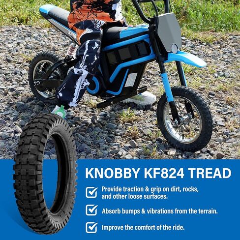 LotFancy 12.5x2.75 (12-1/2x2.75) Tire & Inner Tube Set for Razor MX350 MX400 Dirt Rocket, X-Treme X-560 - Heavy Duty Scooter Tire Tube for Mini Pocket Bikes in Saudi Arabia