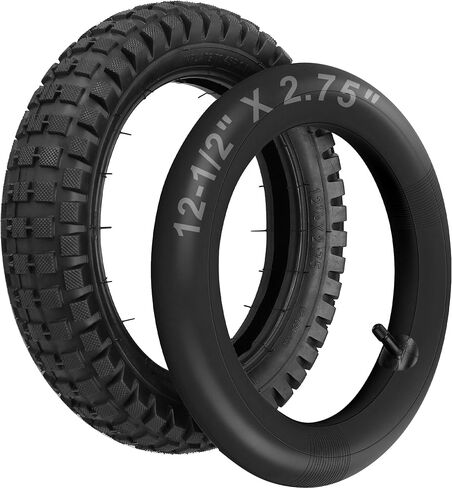LotFancy 12.5x2.75 (12-1/2x2.75) Tire & Inner Tube Set for Razor MX350 MX400 Dirt Rocket, X-Treme X-560 - Heavy Duty Scooter Tire Tube for Mini Pocket Bikes in Saudi Arabia