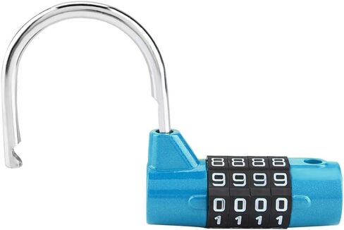 4 Dial Number Combination Padlock, Home Cabinet Travel Box Gym Locker Security Code Lock(Red) in Saudi Arabia
