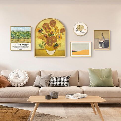 إطار عائم من القماش مكون من قطعتين من Oungy مقاس 12 × 16 بوصة إطار عائم للوحة قماشية للفنانين من القماش لوحة زيتية لتزيين إطار اللوحة الفنية الجدارية، بني داكن in Kuwait