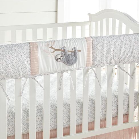 Levtex Baby - ملصق حائط قابل لإعادة الاستخدام Imani - لاما، فيل، أسد، حيوان الكسلان - رمادي، رمادي داكن، وردي، ملحقات غرف الأطفال - الحجم: 19 × 35.5 بوصة. in Saudi Arabia