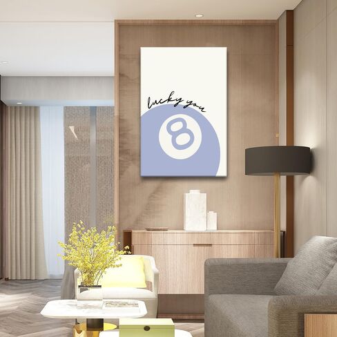 كرات البلياردو الرجعية 8 الكرة زوجين الفن طباعة الوردي والأسود العصرية ملصق Preppy طباعة قماش Y2K غرفة ديكور كلية النوم جدار الفن الجمالي البلياردو قاعة بار عربة ديكور 12x16 بوصة غير المؤطرة in Saudi Arabia