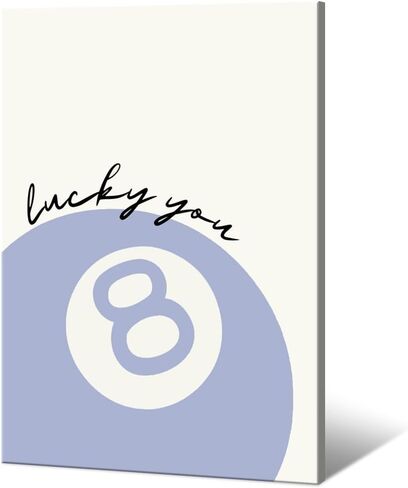 كرات البلياردو الرجعية 8 الكرة زوجين الفن طباعة الوردي والأسود العصرية ملصق Preppy طباعة قماش Y2K غرفة ديكور كلية النوم جدار الفن الجمالي البلياردو قاعة بار عربة ديكور 12x16 بوصة غير المؤطرة in Saudi Arabia