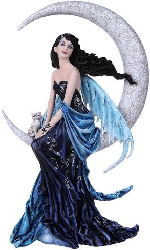 Pacific Giftware Celestial Precious Stone Indigo Moon Fairy Collectible Figurine Nene Thomas Art Inspiration Official Licensed Collectible 12 Inch Tall in Saudi Arabia