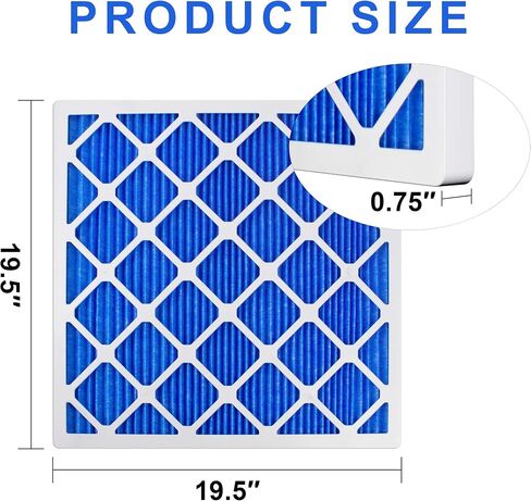 LGM 20x20x1 AC Furnace HVAC Filter Reusable Electrostatic Filters MERV 13 For Households With Pets, 12 Pack, (Precise Size 19.5" x 19.5" x 0.75") in Saudi Arabia