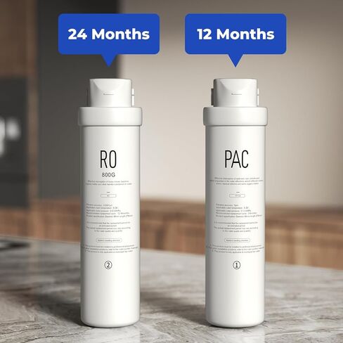 Reinmoson (RMS-WP-RO800-PAC) PAC Filter Replacement for RMS-WP-RO800 Reverse Osmosis System 12 Months Service Life1 in Saudi Arabia