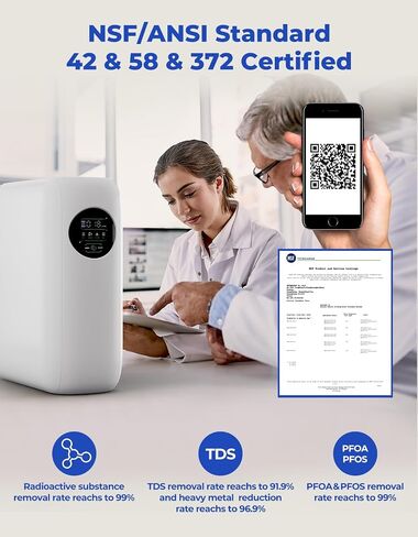 Reinmoson (RMS-WP-RO800-PAC) PAC Filter Replacement for RMS-WP-RO800 Reverse Osmosis System 12 Months Service Life1 in Saudi Arabia