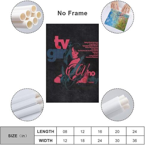 -Tv Girl- Album Cover Poster Canvas Wall Art Room Aesthetics HD Modern Decorative Painting For Teens Bedroom Liveroom Dorm Deco 12x18inch(30x45cm) in Saudi Arabia