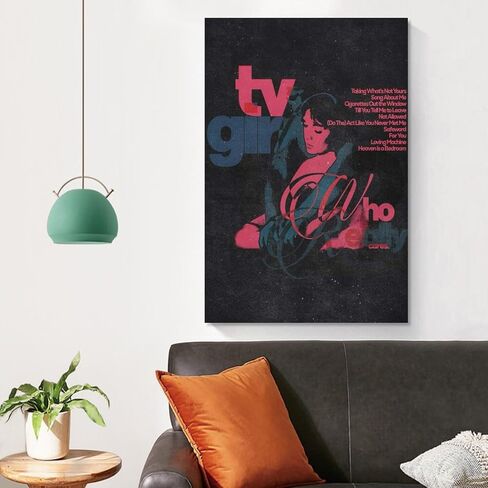 -Tv Girl- Album Cover Poster Canvas Wall Art Room Aesthetics HD Modern Decorative Painting For Teens Bedroom Liveroom Dorm Deco 12x18inch(30x45cm) in Saudi Arabia