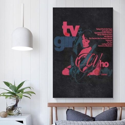 -Tv Girl- Album Cover Poster Canvas Wall Art Room Aesthetics HD Modern Decorative Painting For Teens Bedroom Liveroom Dorm Deco 12x18inch(30x45cm) in Saudi Arabia