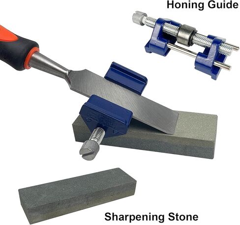 مجموعة إزميل الخشب TR TOOLROCK 10 قطع، 6 قطع إزميل خشبي فاخر مع دليل شحذ، معالج بالحرارة 60 Cr-V، حجر شحذ وأقلام نجار in Kuwait