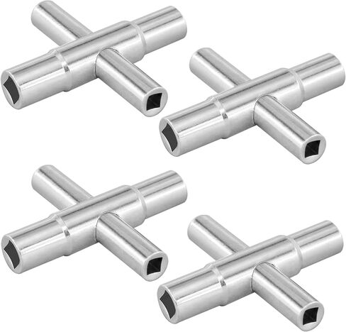 4 Way Sillcock Key Wrench Set, 1/4", 9/32", 5/16", 11/32" Water Utility Key for Faucet, Spigots and Most Valves, 4 Pack in Saudi Arabia