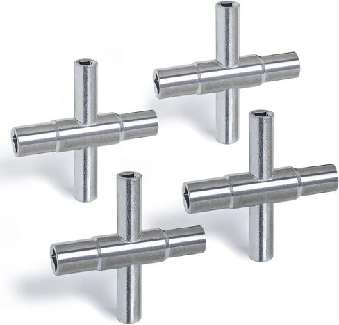 4 Way Sillcock Key Wrench Set, 1/4", 9/32", 5/16", 11/32" Water Utility Key for Faucet, Spigots and Most Valves, 4 Pack in Saudi Arabia